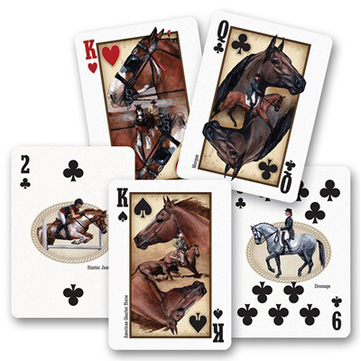 Horse Playing Deck of Cards