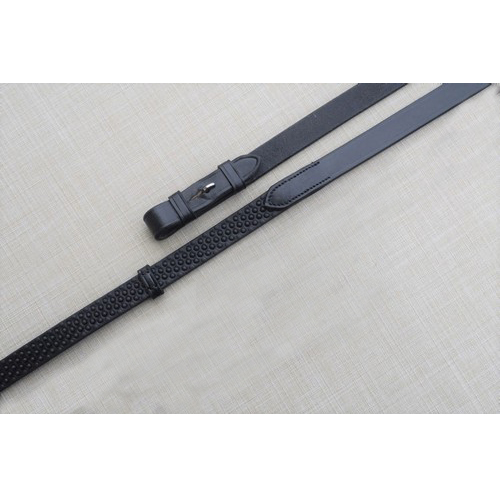 Black Oak Pebble Grip 3/4" Reins with Stops