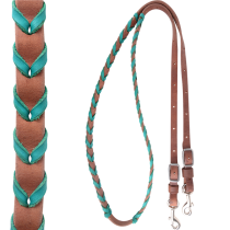 Martin 5/8″ Latigo Laced Barrel Reins