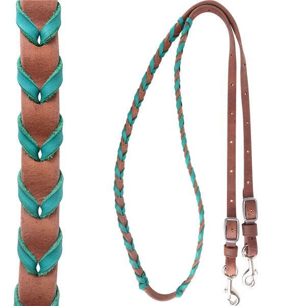 Martin 5/8" Latigo Laced Barrel Reins
