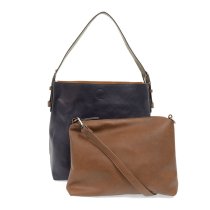 Joy Susan Classic Hobo Bags with Silver Buckle Mulberry