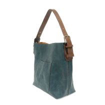 Joy Susan Classic Hobo Bags with Silver Buckle Mulberry