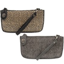 Joy Susan Faux Cheetah Mini Crossbody Wristlet Clutch