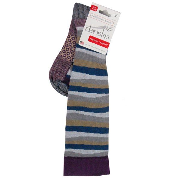Dansko Fun Stripe Tall Compression Socks