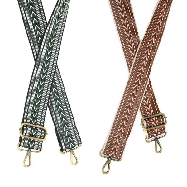 Joy Susan Chevron Embroidered Guitar Strap