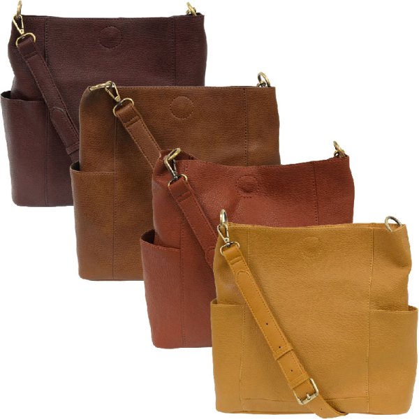 Joy Susan Kayleigh Bucket Bag with Side Pockets