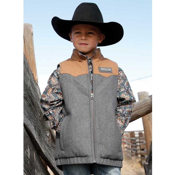 Cinch Boy's Wooly Vest