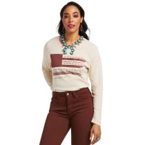 Ariat Lucky Stripes Long Sleeve T-Shirt for Women M