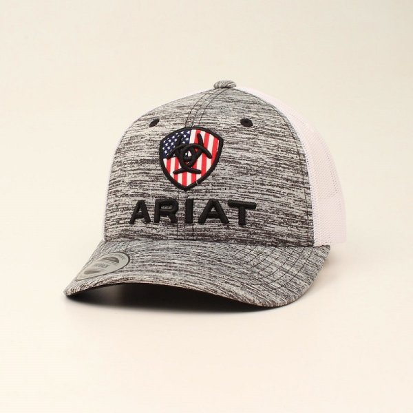 Ariat Youth Heather Gray USA Cap