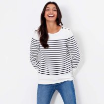 Joules Seacombe Button Shoulder Breton Top 6