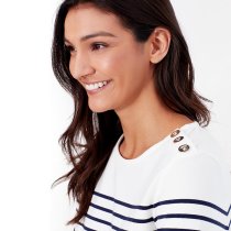 Joules Seacombe Button Shoulder Breton Top 6