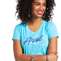Ariat REAL Logo Script Classic Fit Tee L