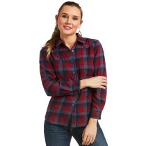 Ariat REAL Billie Jean Shirt - Fireside Plaid S