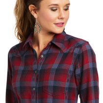 Ariat REAL Billie Jean Shirt - Fireside Plaid S