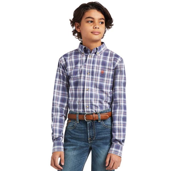 Ariat Pro Series Diego Classic Fit Shirt for Boys L