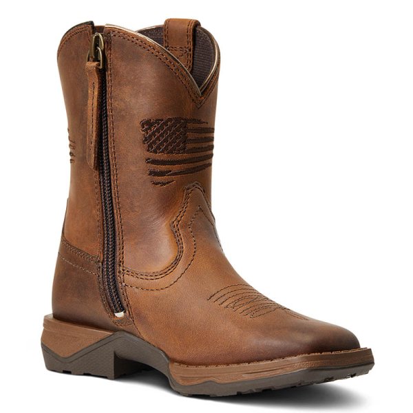 Ariat Anthem Patriot Kids Western Boots Easy Fit 9