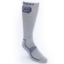 Cinch Grey and Navy Boot Socks for Men
