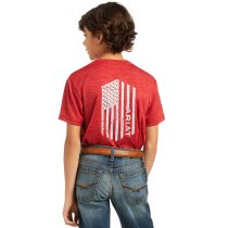 Ariat Charger Vertical Flag Boys Tee