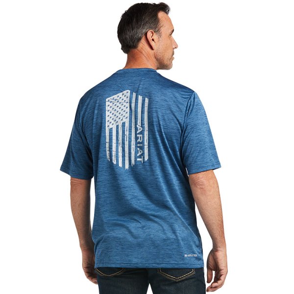 Ariat Charger Vertical Flag T-Shirt for Men XXL