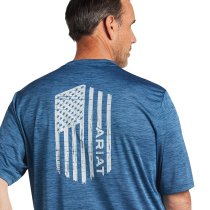 Ariat Charger Vertical Flag T-Shirt for Men XXL