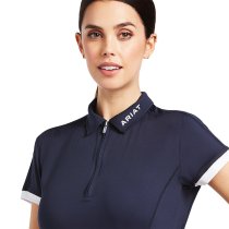 Ariat Bandera 1/4 Zip Polo Shirt for Women L
