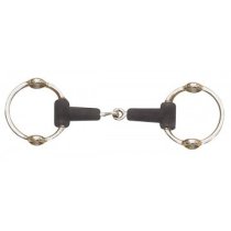 Centaur Jointed Rubber Mouth Snaffle Gag Bit