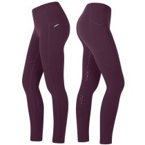 Kerrits Kids Ice Fil Full Seat Tech Tights Raisin XS, S