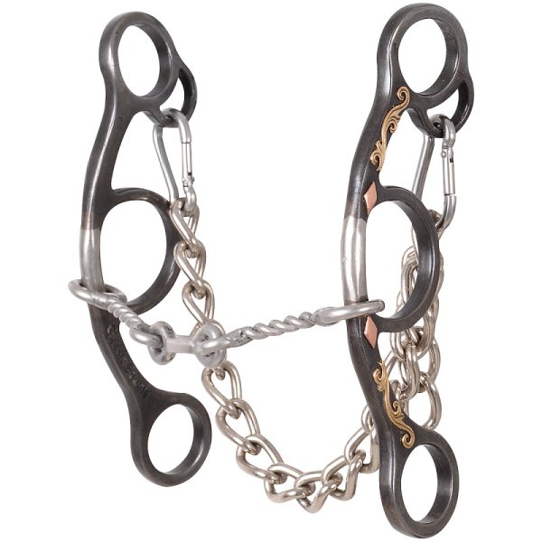 Classic Equine Short Shank Small Twisted Wire Dog Bone Snaffle B