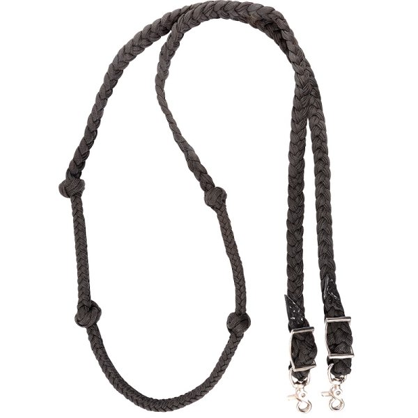 Martin 1" Braided Nylon Barrel Reins with Knots