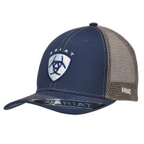Ariat Men's Navy Trucker Ball Cap