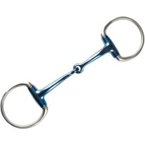 JP Korsteel Blue Steel Jointed Eggbutt Snaffle Bit