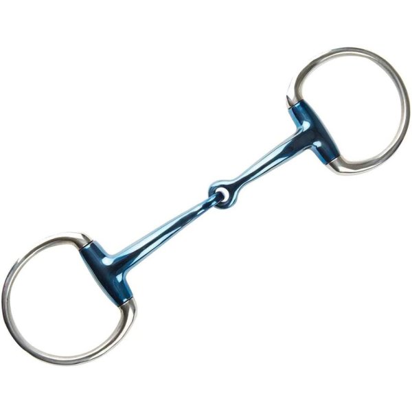 JP Korsteel Blue Steel Jointed Eggbutt Snaffle Bit