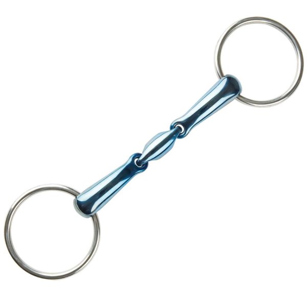 JP Korsteel Blue Steel Oval Link Loose Ring Snaffle Bit