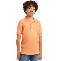 Ariat Boys Tek Polo Shirt in Habanero Peach