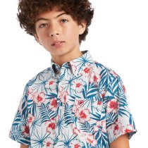 Ariat Fateh Classic Fit Short Sleeve Shirt for Boys L
