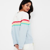 Joules Monique Sweatshirt in Engineered Multi Stripe