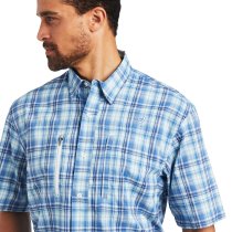 Ariat VentTEK Classic Fit Shirt in Dutch Blue Plaid M