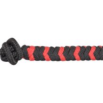 Classic Equine Two-Tone Rope Halter and Leadrope - Red/Black