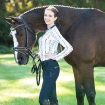 KL Select Gabrielle Full Seat Breeches Navy