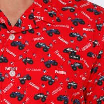 Cinch Patriot Truck Print Short Sleeve Camp Shirt M