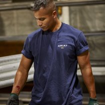 Ariat Rebar Cotton Strong Logo T-Shirt for Men