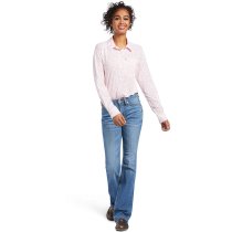Ariat VentTek Stretch Stripe Womens Shirt L