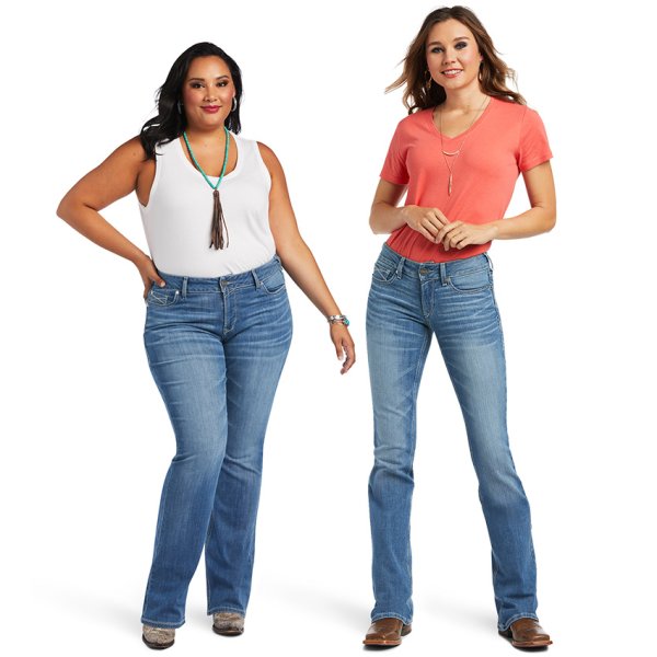 Ariat REAL Allessandra Mid Rise Boot Cut Jeans