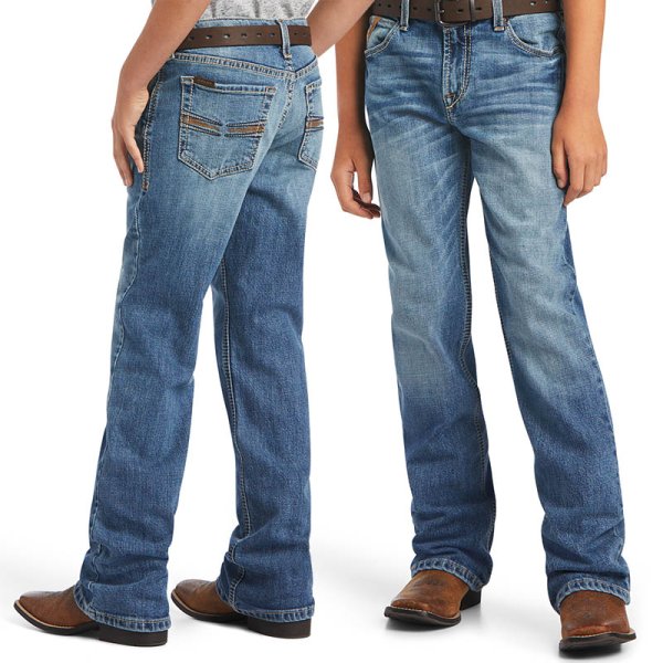 Ariat B4 Boys Relaxed Merrick Fashion Boot Cut Jean