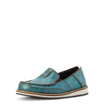 Ariat Floral Tooled Cruiser Shoes Turquoise