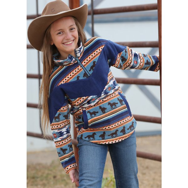 Cruel Aztec Horse Fleece for Girls S