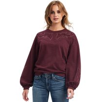 Ariat Stitched Crew Sweatshirt for Women S
