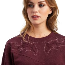 Ariat Stitched Crew Sweatshirt for Women S