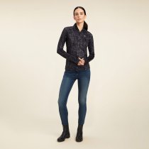 Ariat Lowell 2.0 1/4 Zip Baselayer Shirt in Bit Print M