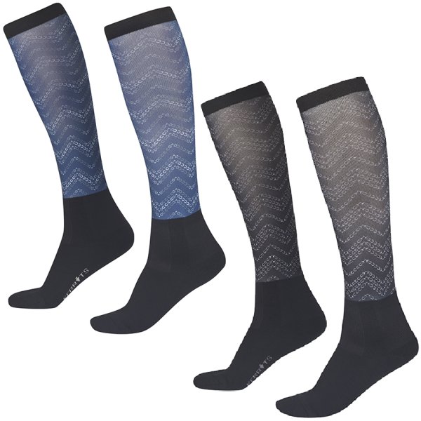Kerrits Kids Dual Zone Boot Socks - Hoofprint Chevron